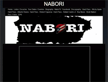 Tablet Screenshot of naborisalsa.com